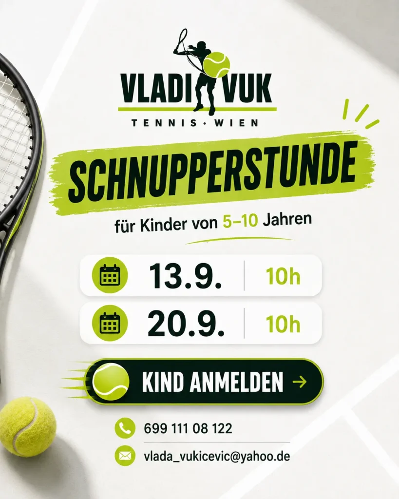 Schnupperstunde Vladi Vuk Tennis